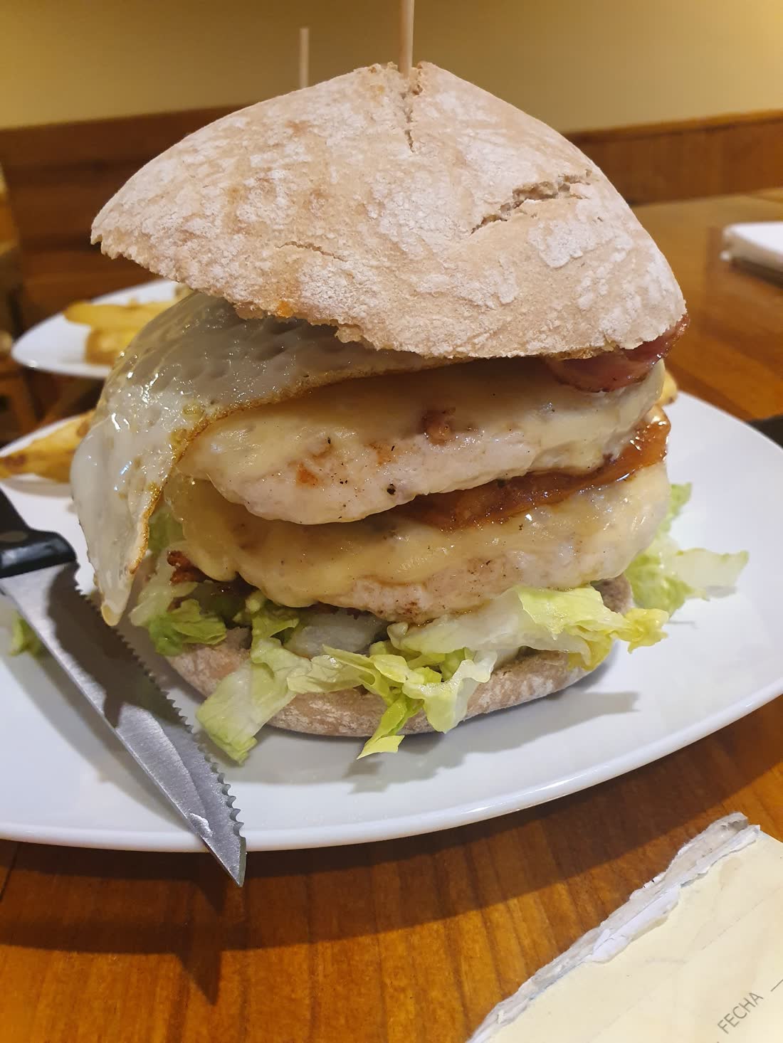 Hamburguesa de pollo de La Tapería Cocina de Ana